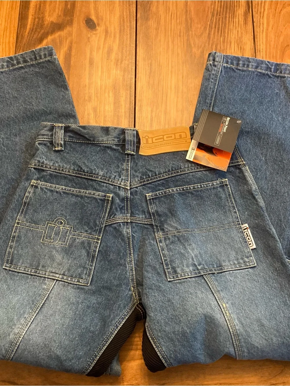 NWT Icon Recon Mens 34 (32” Inseam) Denim Motorcycle Jeans